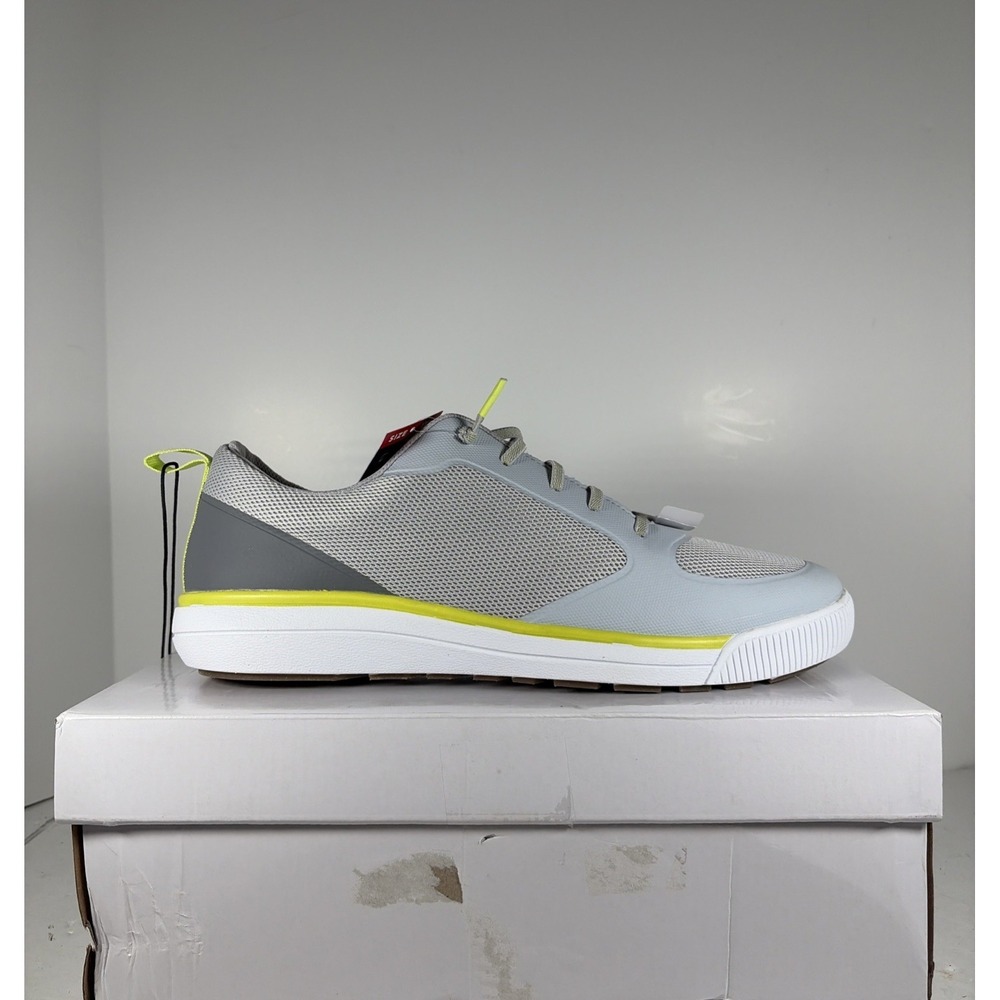 Size 11.5 Chaps‎ Kent Lace Gray & Neon Memory Foam Sneakers